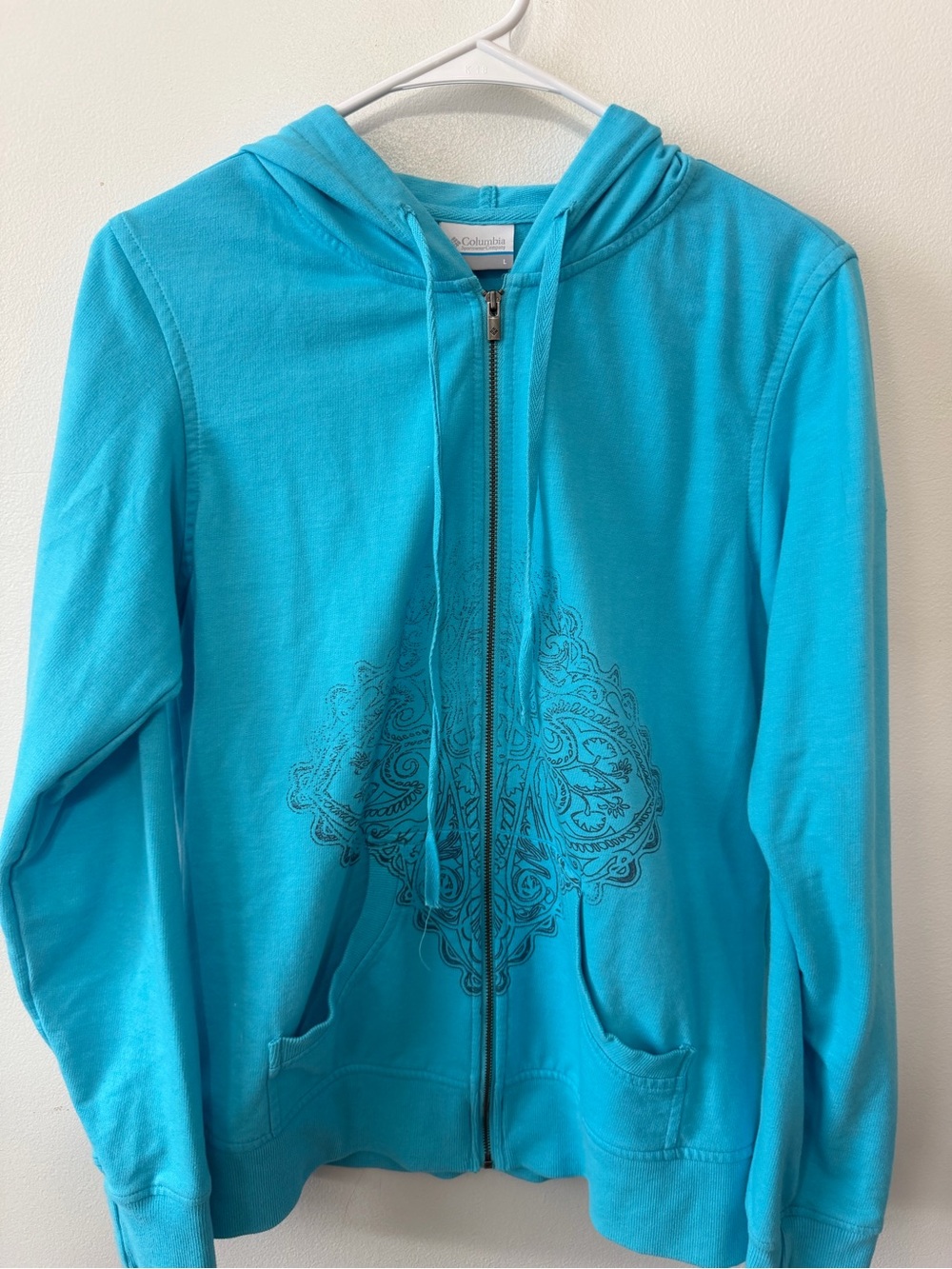 Columbia Women's Turquoise Full-Zip Hoodie Jacket